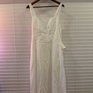 Equipment Ivory Bow-Back Open-Back Midi Dress – Size S – Like New